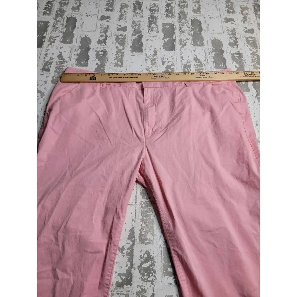 J. Crew Slim Boyfriend Chino Pant Women's‎ Pink Size 36 Preppy